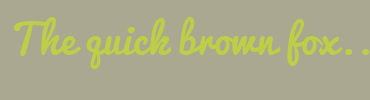 Image with Font Color BCCF47 and Background Color ABA891